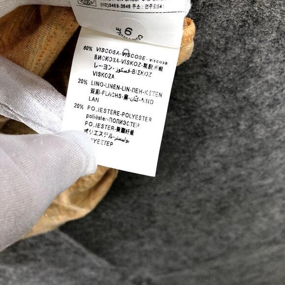 NWT Sisley Girls XL 10-11 Years Linen Blend T Shirt Ruffle Peach Summer 150 cm - Picture 10 of 12